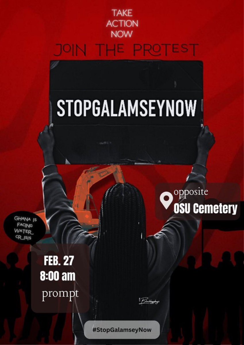 DO NOT MISS - WE NEED YOUR VOICE TOO!! 

#StopGalamseyNow