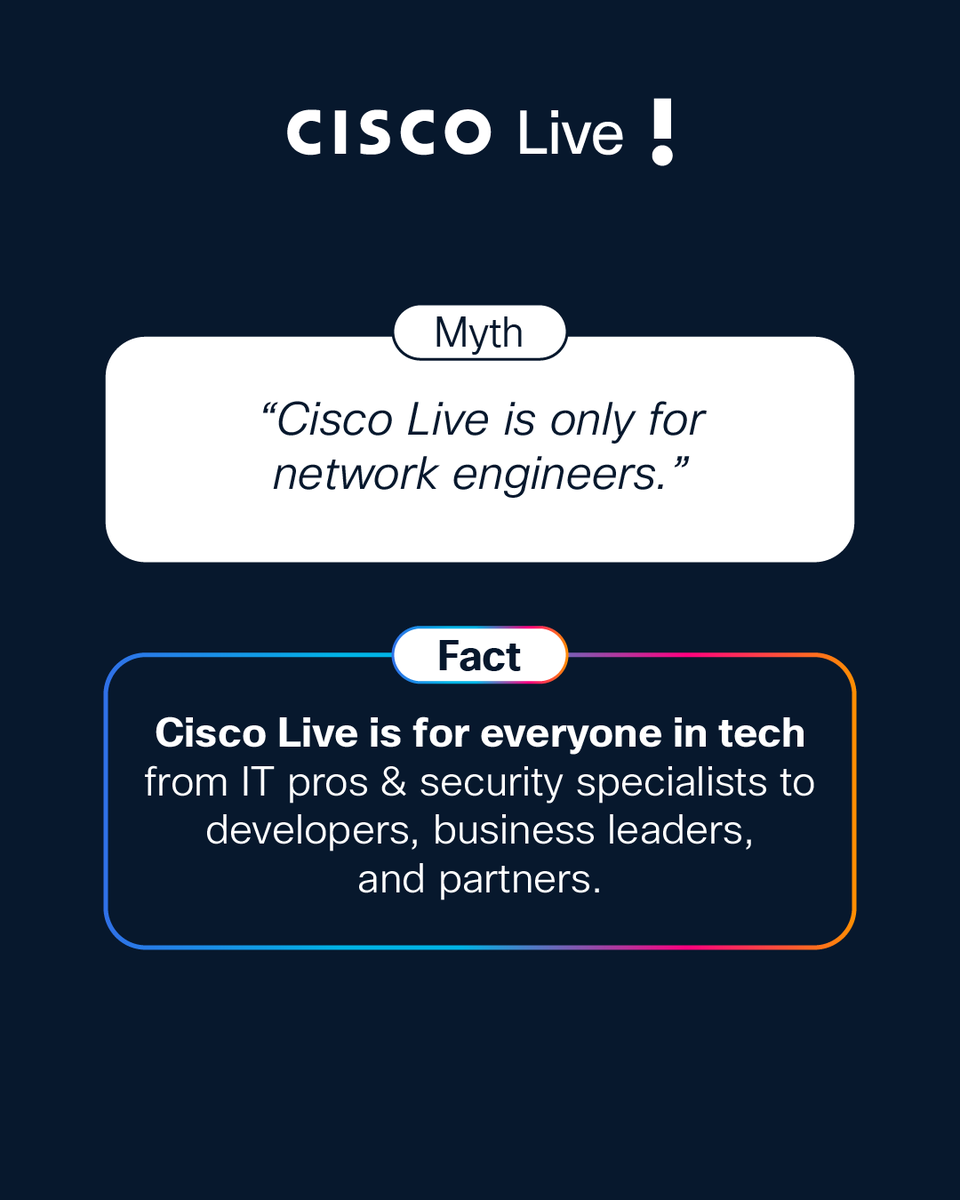 CiscoLive tweet media