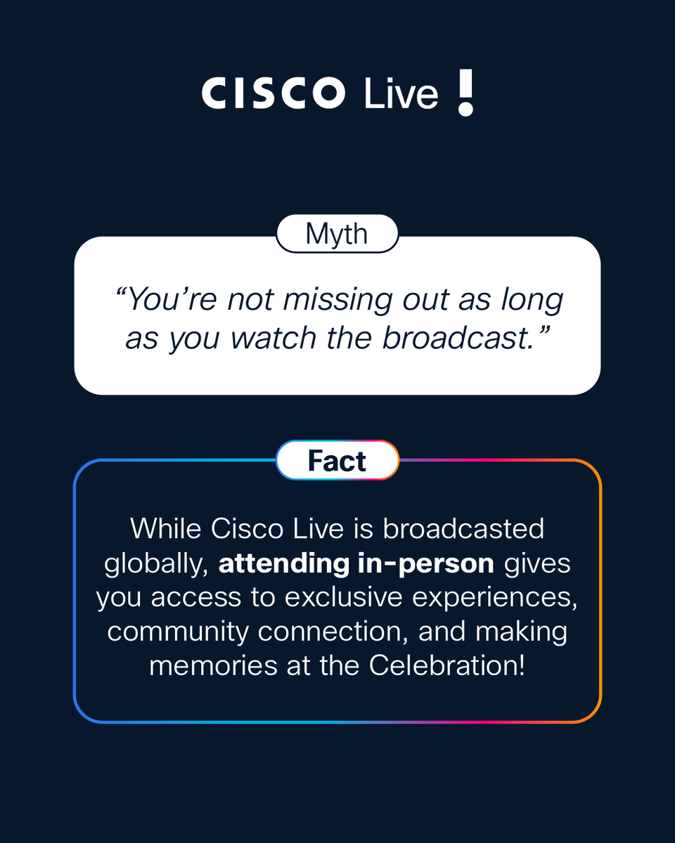 CiscoLive tweet media