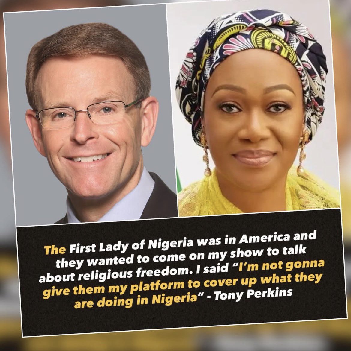 Shame on Remi Tinubu, Shame on the so-called RCCG pastor. Shame on Tinubu’s wife.