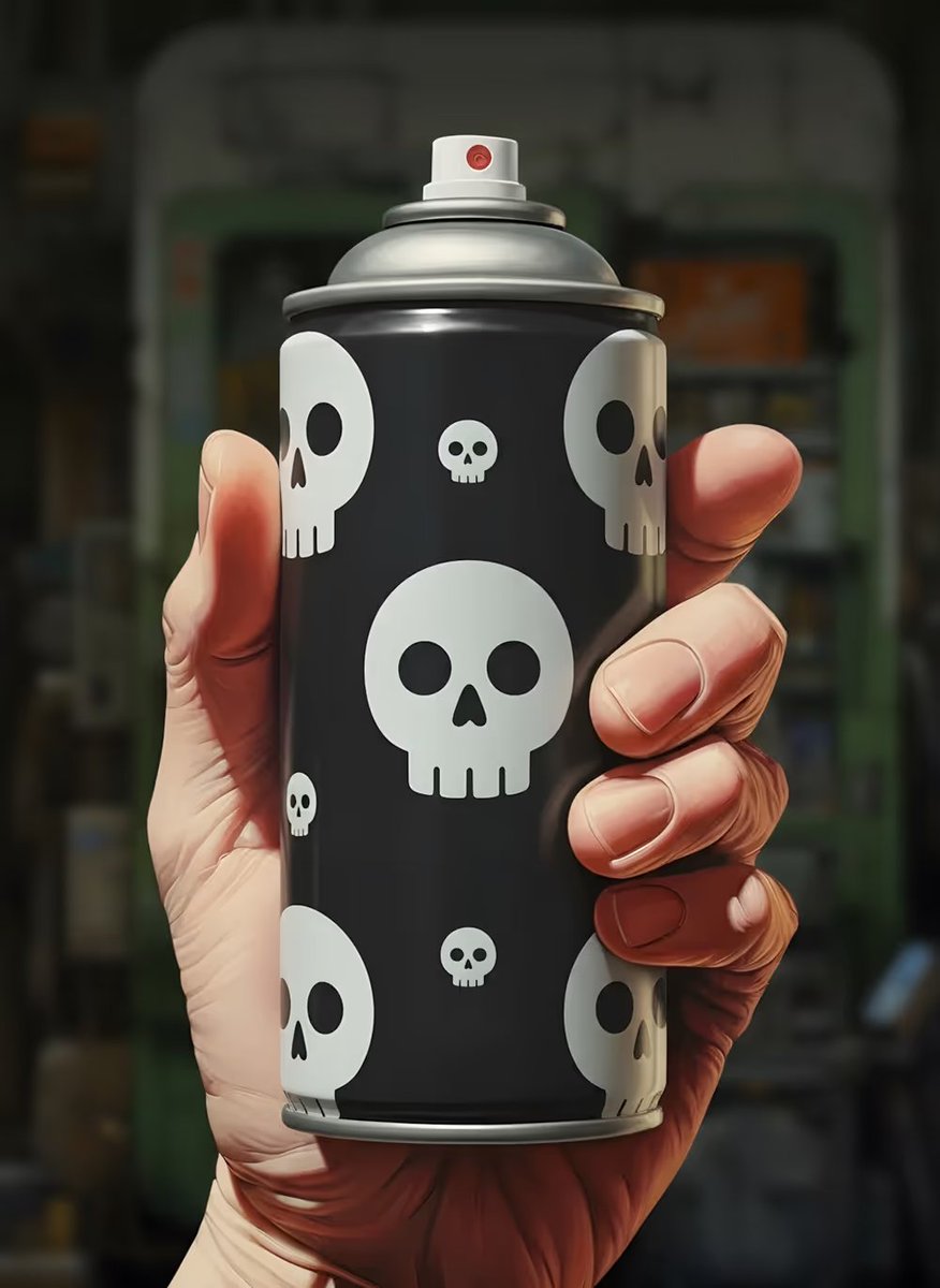 X Cans Giveaway I  :  "Skulls Spray Can"

1) Like &amp; retweet
2) Follow <a href="/javpixel_art/">Jav</a> 
3) Tag 1 friend who enjoy collectibles. 

Winner in 24 hours!