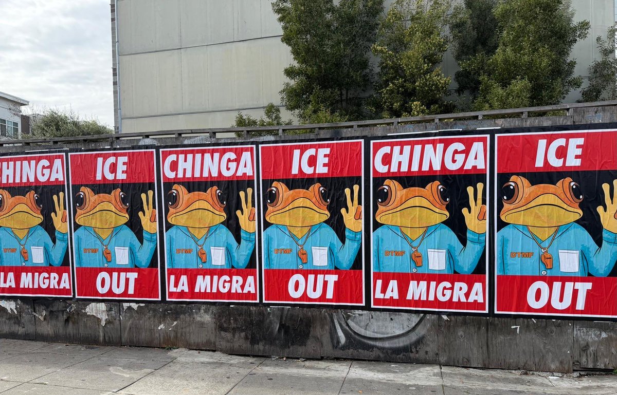 Posters en las calles de Santa Clara. La sede de la Super Bowl el día de hoy