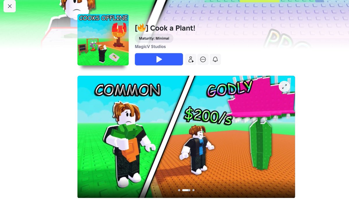 EagleDevX's tweet photo. 🎮Sell game called "COOK A PLANT" 🔥 🌱

❗Only 1 copy 🔥

🔥 The game has: trading System, ready admin commands like gag (admin abuses, admin fly swatters), and else

💰Price: 
140k robux (negotiable) + tax

📩 DM: Discord eagledeveloperplayer
#Roblox #RobloxDev https://t.co/QIpVxoPCb6