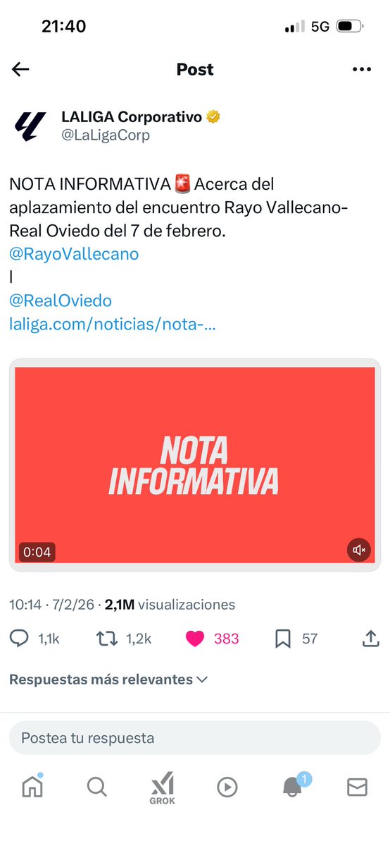 <a href="/LaLigaCorp/">LALIGA Corporativo</a> ayer establecisteis aplazamiento con nota pública y hoy con nota pública habláis de suspensión.Son 2 cosas totalmente distintas y para q se produzcan hay procesos diferentes
En derecho las palabras importan
<a href="/RealOviedo/">Real Oviedo</a>,hay q ir hasta el final,en un juicio esto se gana
