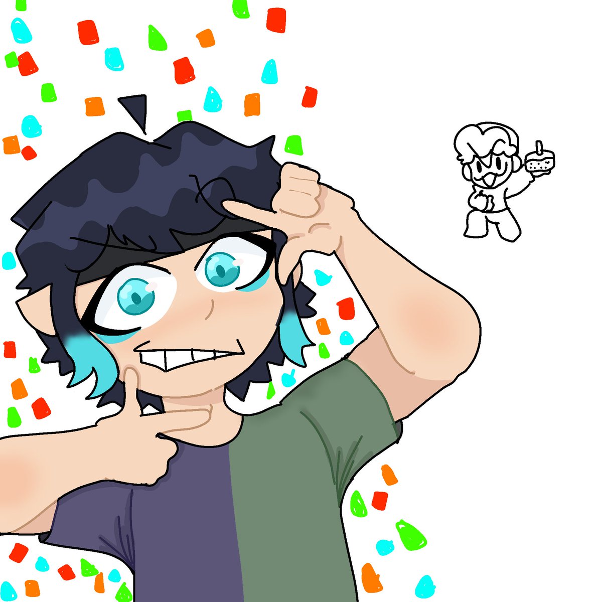 FELIZ CUMMM !!!! <a href="/iTeo__/">Teo! 🩵💚</a>  (no me salio el confeti 😭✌️)