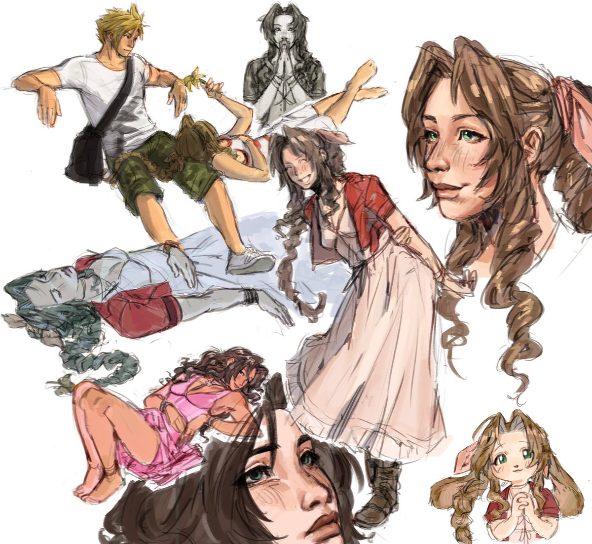 Idgaf if the ff7 remake is different from the og game if that means I get to see aerith again, either that or cloud should suffer with indescribable amounts of grief 5ever