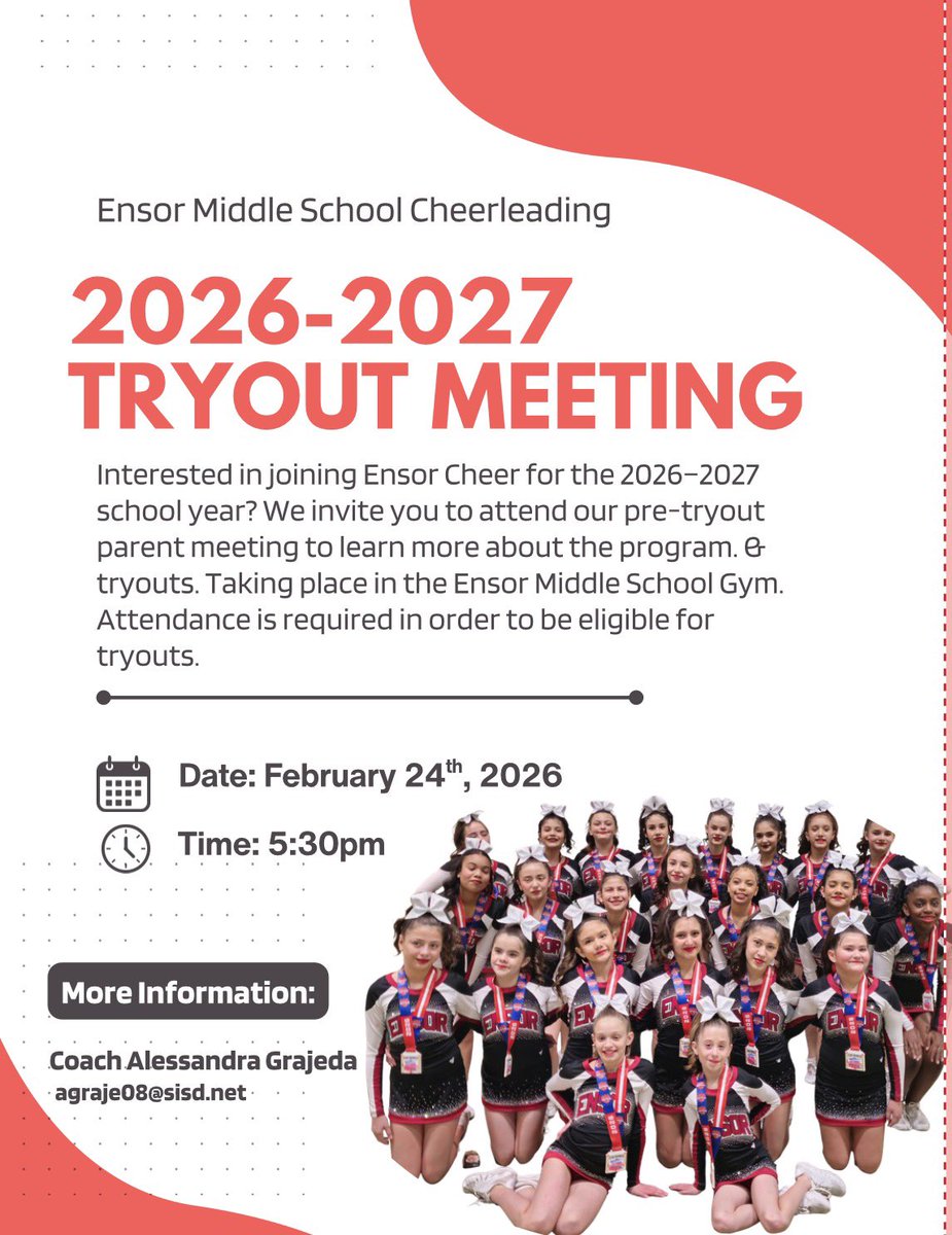 Ensor Middle School Cheer🎀 tweet media