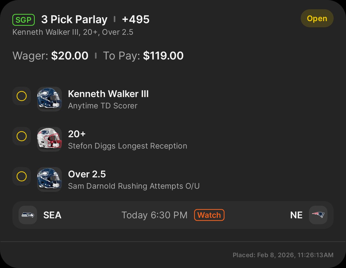 Chuds58's tweet photo. @DKSportsbook https://t.co/HPHnG3TC8G