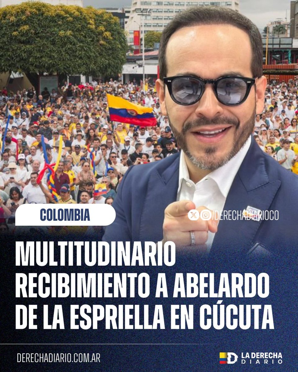 DerechaDiarioCO's tweet image. 🚨🇨🇴 | COLOMBIA DESPERTÓ: Así fue el recibimiento al candidato derechista Abelardo de la Espriella desde el Club Cazadores en Cúcuta, Norte de Santander.