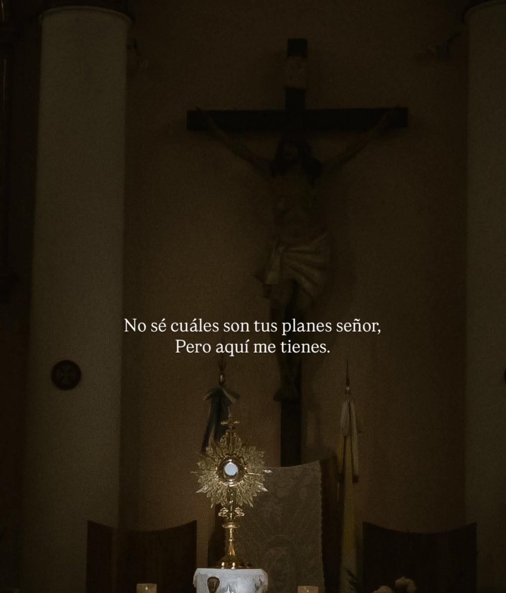 No sé cuáles son tus planes Señor,  pero aquí me tienes 🙏