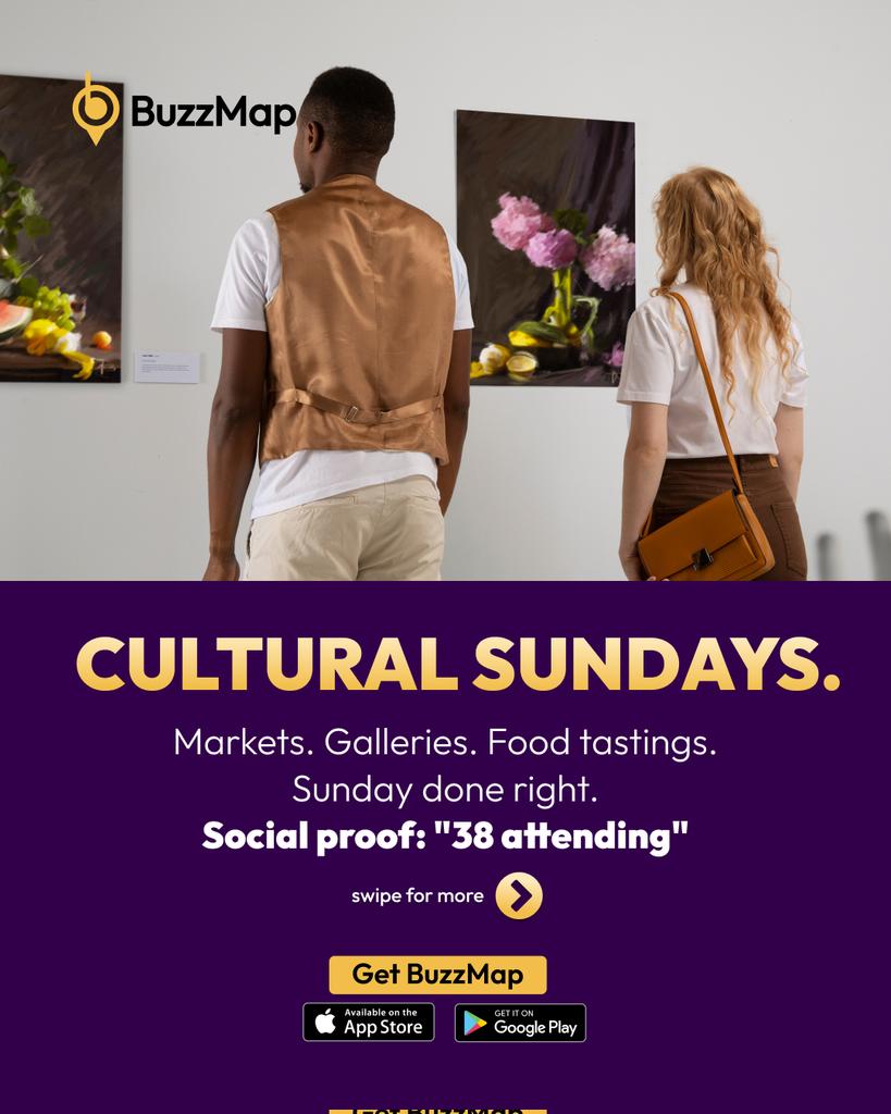 mybuzzmap's tweet image. Sunday doesn’t have to suck. 🥂

​From bottomless brunch to sunset sets, see exactly where the crowd is heading with live social proof on BuzzMap. 📍

​Make the most of the weekend.

 Download the app: [Link in bio]
​#BuzzMap #houstonnightlife #SundayFunday #HTX #sunday