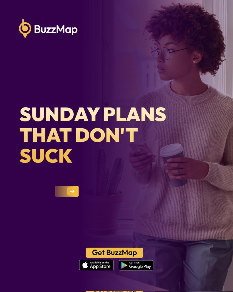 mybuzzmap's tweet image. Sunday doesn’t have to suck. 🥂

​From bottomless brunch to sunset sets, see exactly where the crowd is heading with live social proof on BuzzMap. 📍

​Make the most of the weekend.

 Download the app: [Link in bio]
​#BuzzMap #houstonnightlife #SundayFunday #HTX #sunday