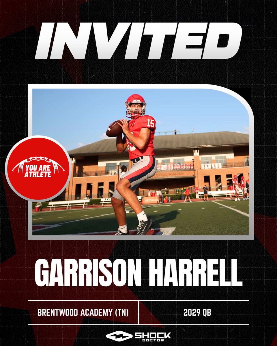 GarrisonHarrel's tweet photo. Looking forward to this camp thank you  @youareathlete @ShockDoctor https://t.co/Is6NBtbRV3