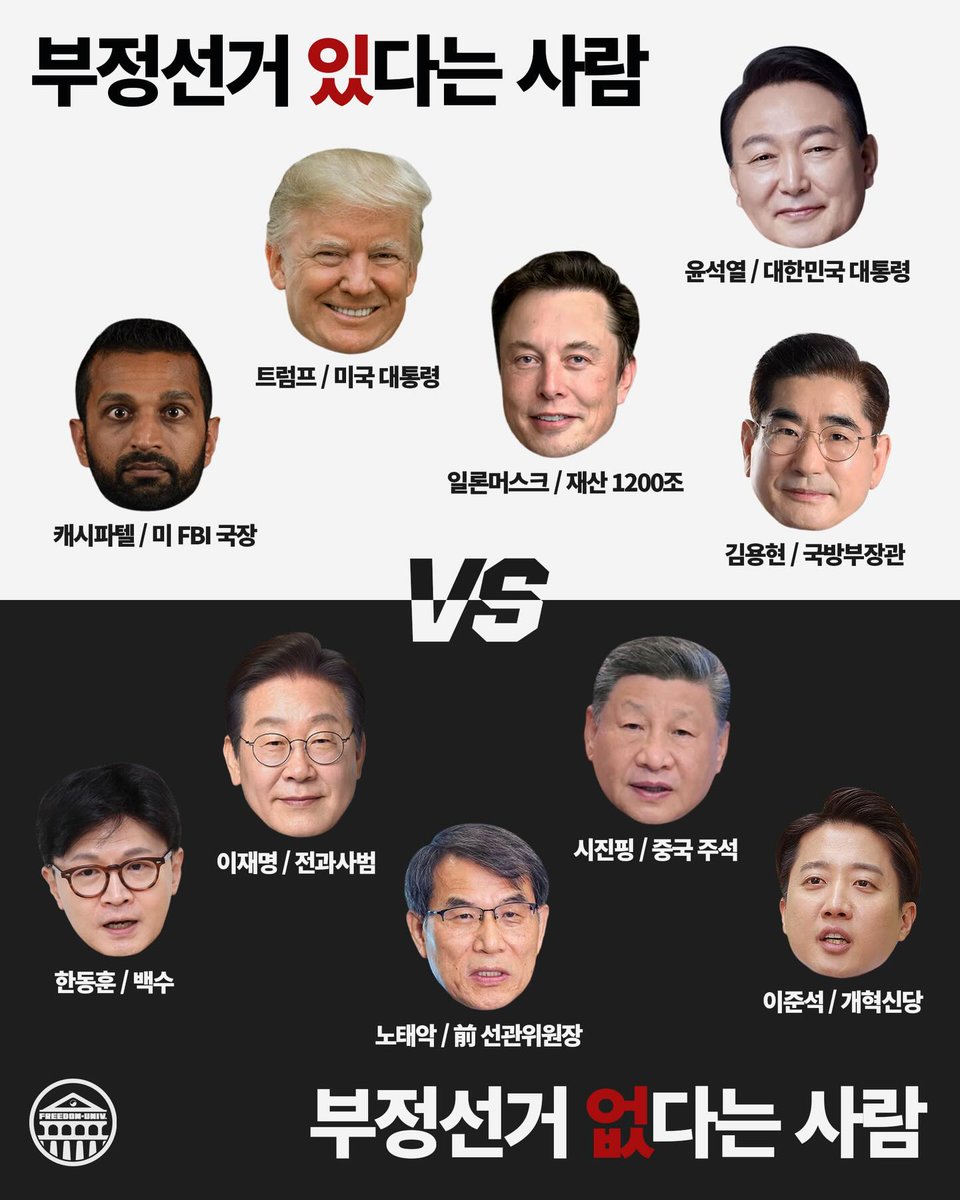 있다‼️
ㅋㅋㅋㅋㅋㅋㅋㅋㅋㅋㅋ
난 2020총선때부터
부정선거 강하게 믿고 있다고 🙈
