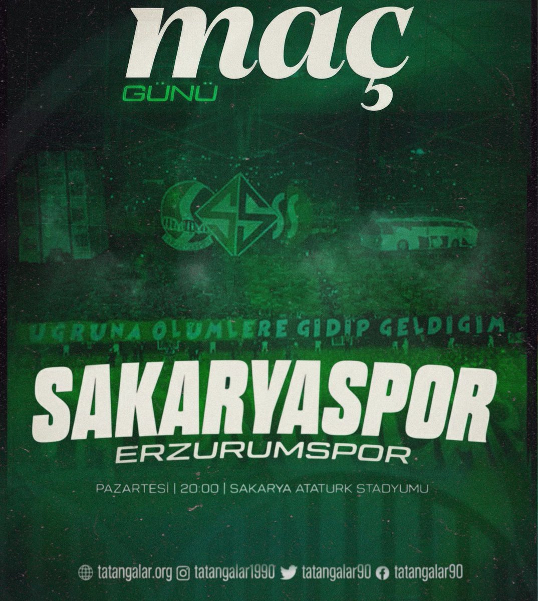 Bugün Günlerden Sakaryaspor!

⚽ Trendyol 1. Lig 24. Hafta
🆚 Erzurumspor FK
🕖 20.00
🏟️ Sakarya Atatürk Stadyumu
📺 TRT Spor, beIN SPORTS MAX 1
#SAKvERZ • #BizBuradayız