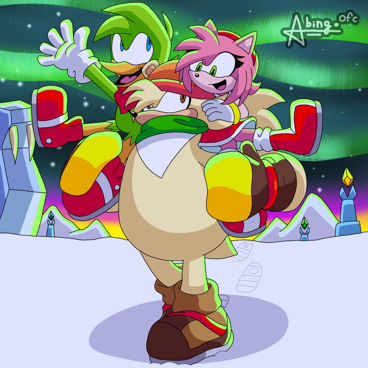AbingOfc's tweet image. Refiz esse desenho que fiz em 2024
👀🥸🥪 #BarkThePolarBear #amyrose #BeanTheDynamite #SonicTheHedgehog