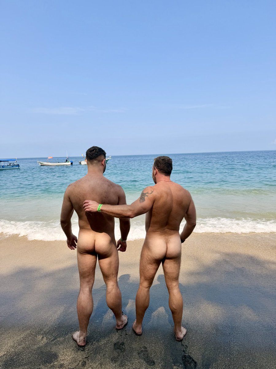 At the beach with <a href="/FitRick77/">MuscleBear Rich</a>