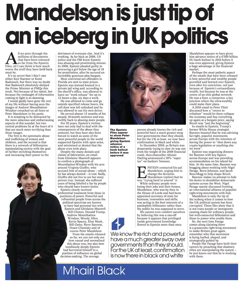 Mhairi Black talking about safeguarding is like Jeffrey Dahmer talking about keeping a hygienic fridge. She called women who didn't want men like Isla Graham in their spaces 'cunts'.