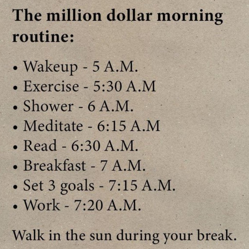 dear_self0's tweet image. Dear Self, this routine will completely change your life.