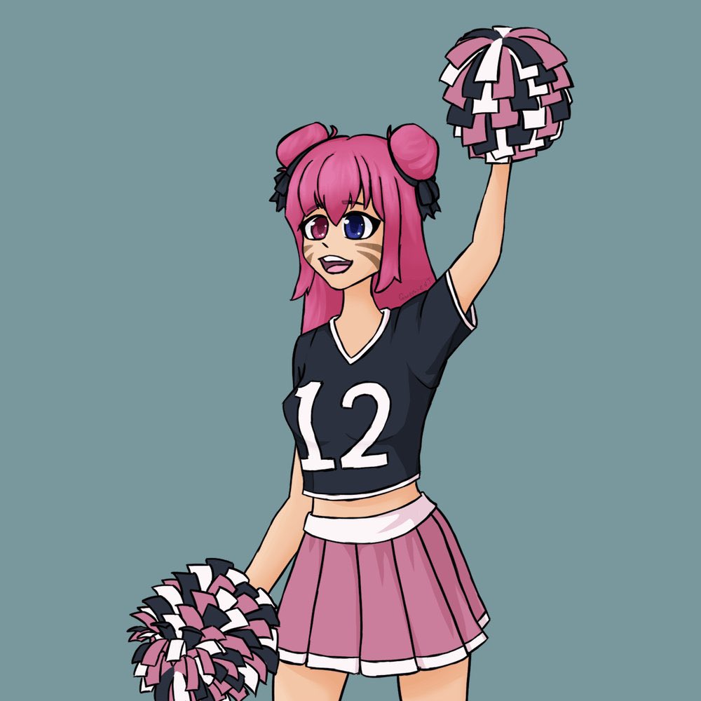 It's Superbowl Sunday and I'm ready to cheer 😄✨
Who are you cheering for today? 🥳🏈

#VTuberArt  #GwenGallery #GwenDoodles