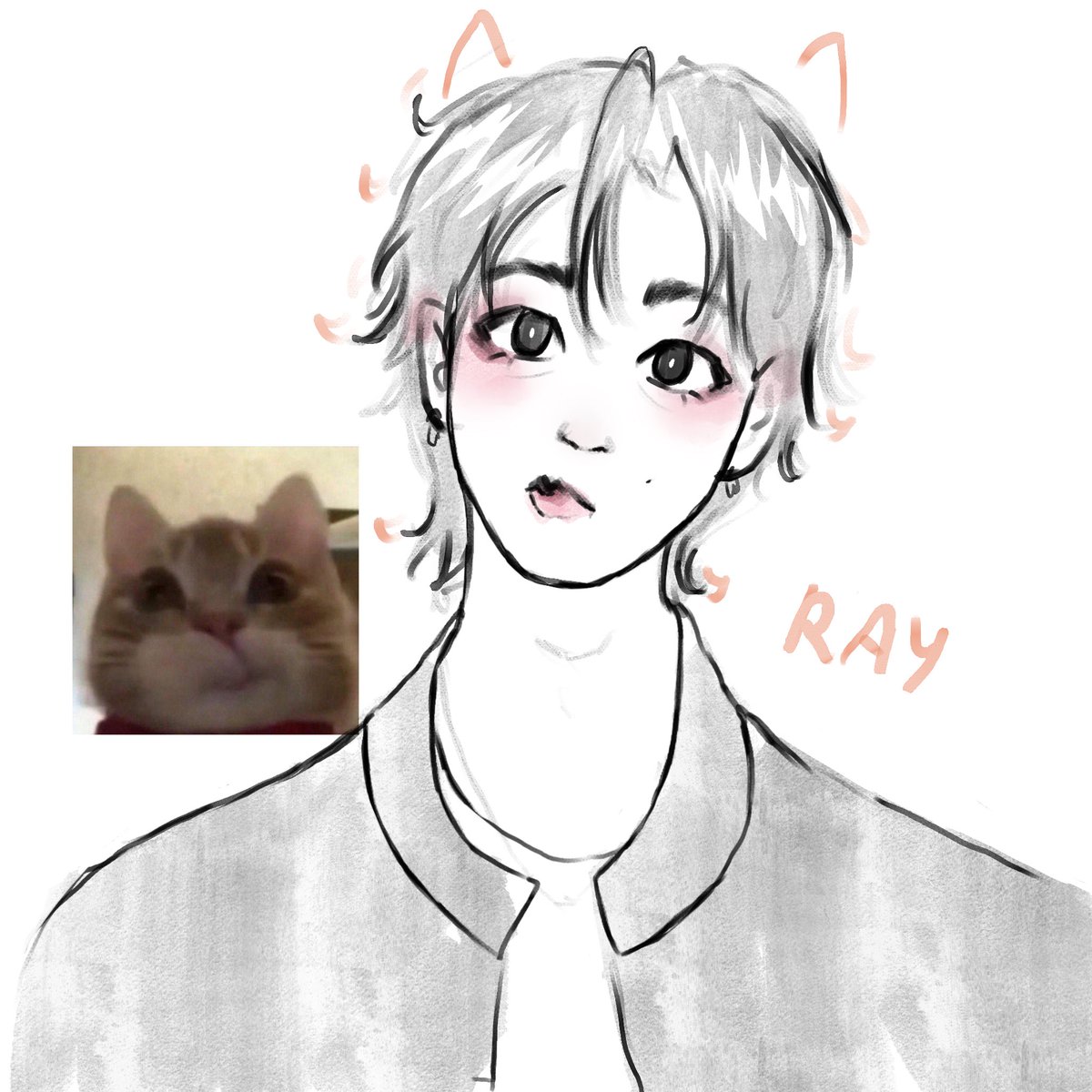 melissa04ray's tweet photo. silly kitty 

#han #hanjisung #straykids #skz #art https://t.co/BCub2nL9zL