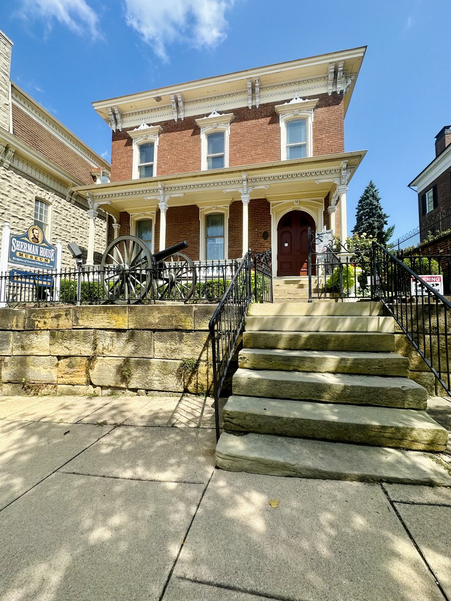 liz_july4th's tweet image. My Dearest Followers: 

On this Super Bowl Sunday, should travel and make a thread about General William T. #Sherman? 🧵🧵

We are going to #Lancaster #Ohio, his birthplace to tour his military camp during the Civil War.