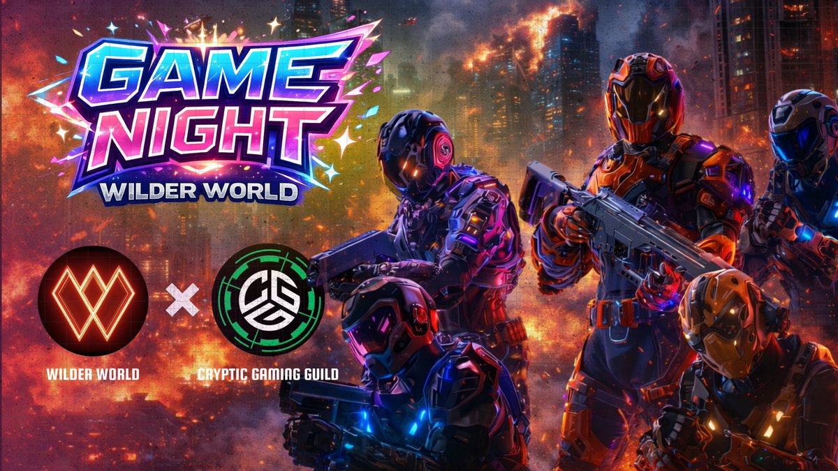 TheCrypticGG's tweet photo. 🔫 CGG x @WilderWorld   FPS GAME NIGHT 🔫

We’re dropping into Wilder World for a full-on FPS Game Night.

Fast movement. Clean shots. No mercy.

🗓 Feb 09, 2026
⏰ 2:00 PM UTC

⚠️ ZERO Wallet required

Create yours using our CGG invite code 👇
Invite Code: thecrypticgaming-vxmxxc

📝 Register here:
https://t.co/H2gzU4b7LB

Load out ready.
See you in-game. 🎯🔥