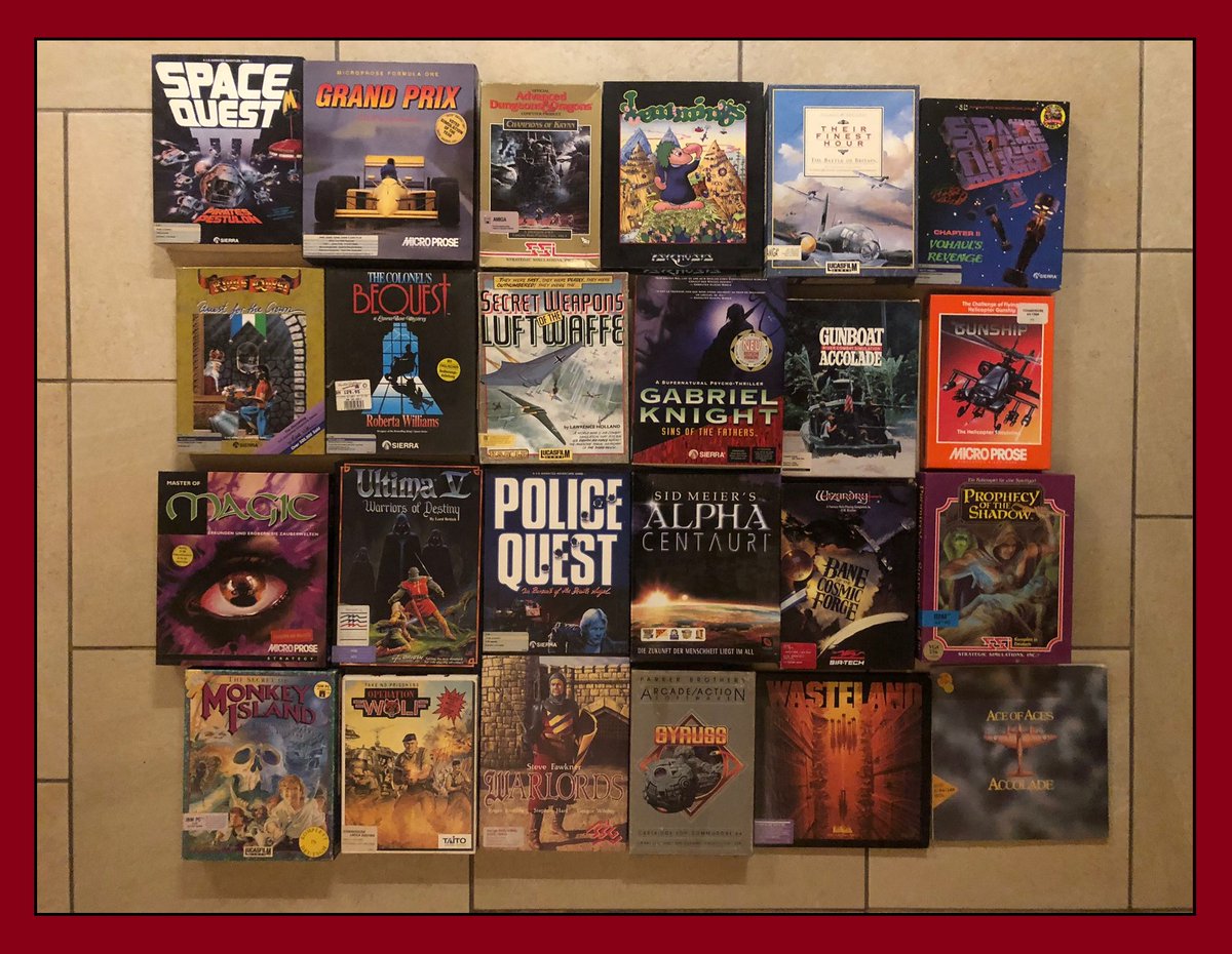Raffle time! Pick any game and win!

It's been a while since I've done one of these. I went through my little game library again and found some duplicates, so let's do another raffle. Here are the games (and systems):

Amiga: Space Quest III, Grand Prix, Champions of Krynn,