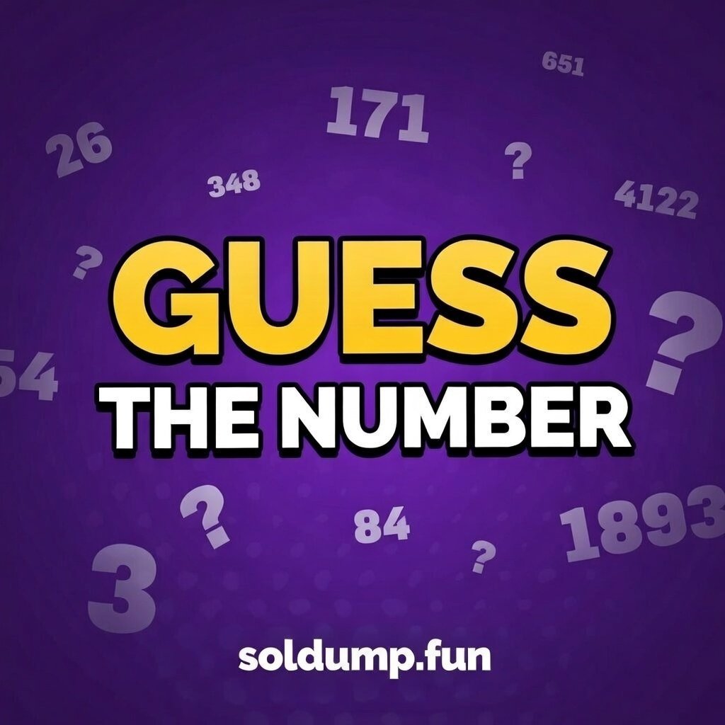 Guess 1 Number from 1-100 🫠

Winner gets 2 $SOL < Ends In 1 Hour>