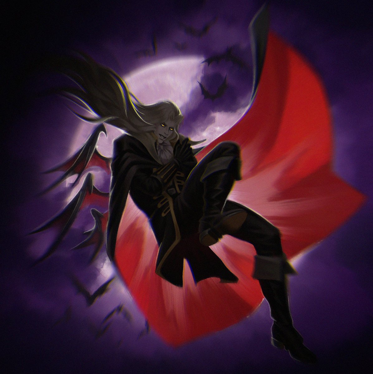 Sever1220's tweet image. Fullmoon
#Castlevania #Alucard