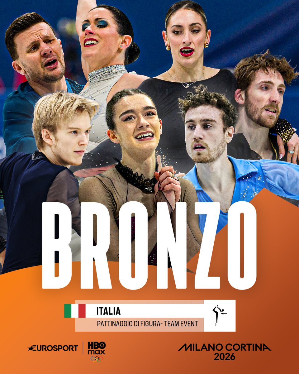 𝐈𝐓𝐀𝐋𝐈𝐀 𝐌𝐀 𝐐𝐔𝐀𝐍𝐓𝐎 𝐒𝐄𝐈 𝐌𝐀𝐆𝐍𝐈𝐅𝐈𝐂𝐀𝐀𝐀𝐀𝐀 🥉🇮🇹

Gli azzurri conquistano la medaglia di bronzo al Team Event di figure skating dopo 12 anni dall’ultima. Niccolò Macii, Sara Conti, Charlène Guignard, Marco Fabbri, Lara Naki Gutmann, Matteo Rizzo e Daniel