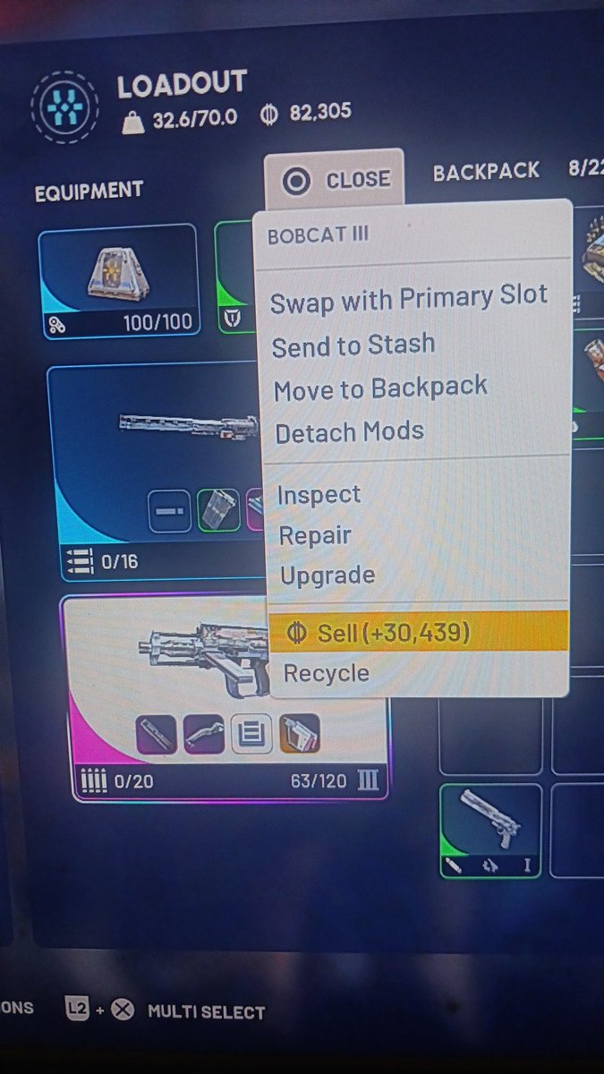 Just_Jack86's tweet photo. @theburntpeanut just bought the game as my friend suggested it was work 40 dollars and my first raid I found this..... is the bobcat any good or shall I sell..... https://t.co/wCRkvNx1mG