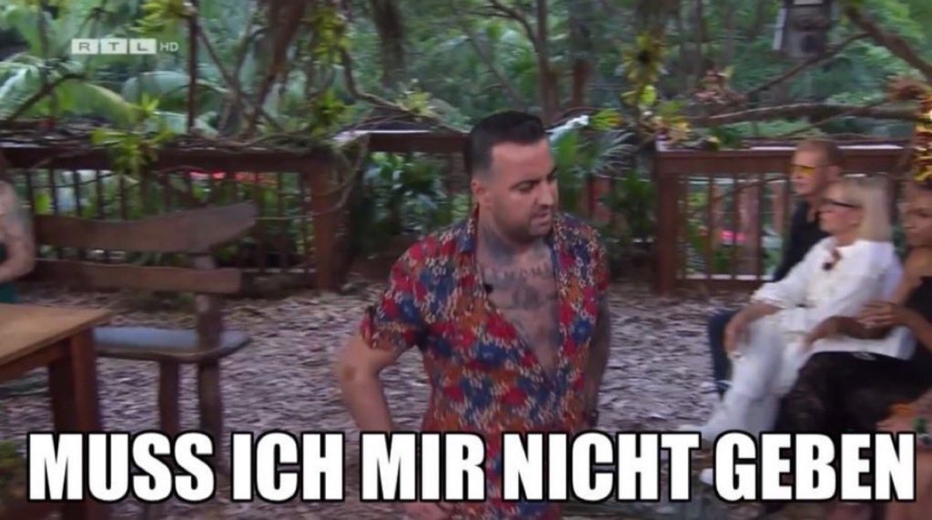 Damit verabschiede ich mich schon mal. Ertrage das nicht mehr…
Kein Dschungel mehr in Zukunft für mich! 😢 #IBES

Wir sehen uns bei #PromisUnterPalmen und #GNTM und anderen Formaten♥️