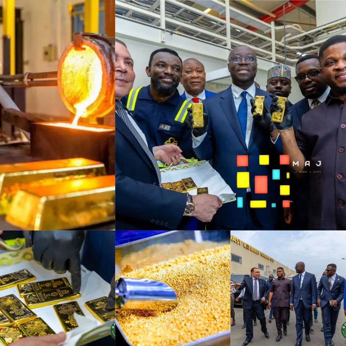 ☄️🇬🇭 LE GHANA ENTRE DANS L’HISTOIRE !

Premier producteur d’or d’Afrique, le pays sort ses premiers lingots 100 % raffinés localement à la raffinerie Gold Coast.
4 raffineries déjà opérationnelles.
L’or africain transformé en Afrique.
Une nouvelle ère de souveraineté économique.