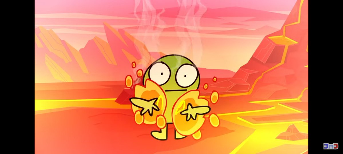 jellyshitter's tweet image. two's great weakness could be lava💔