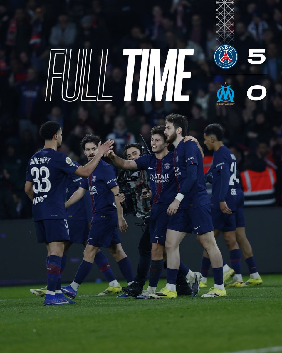 PSG_inside's tweet image. ⏱️ 90’ I Une journée au boulot. +3. 

#PSGOM 5-0 I #Ligue1