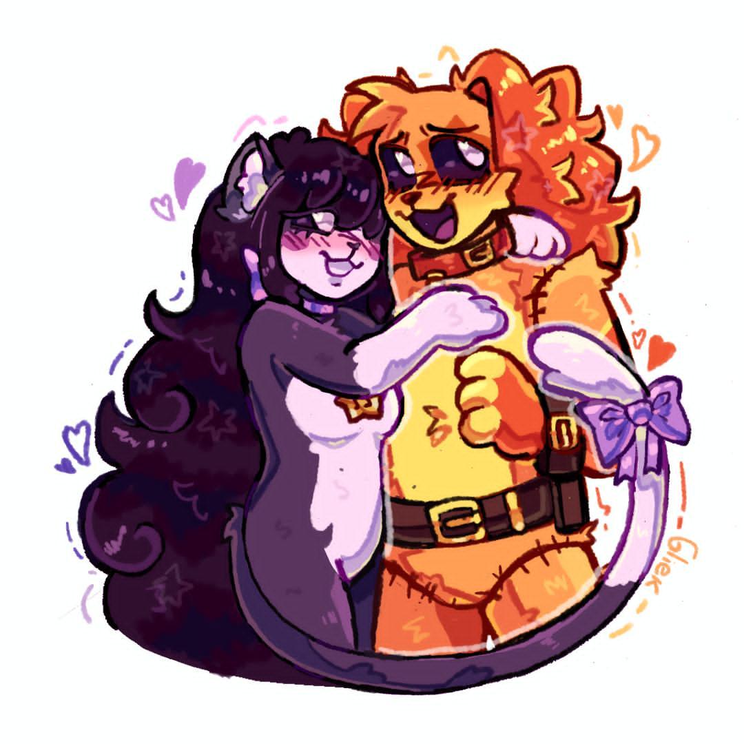The best Commission ever!!!! (TYSM AGAIN <a href="/_Gliek_/">Gliek٠࣪⭑⚝</a>  😿💜) 

#selfship #yumetwt #SmilingCritters