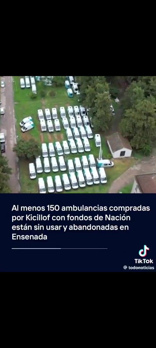 Las ambulancias escondidas de KICILOFF.
Fin SAME PROVINCIA.
Mueran en paz votantes KUKAS.