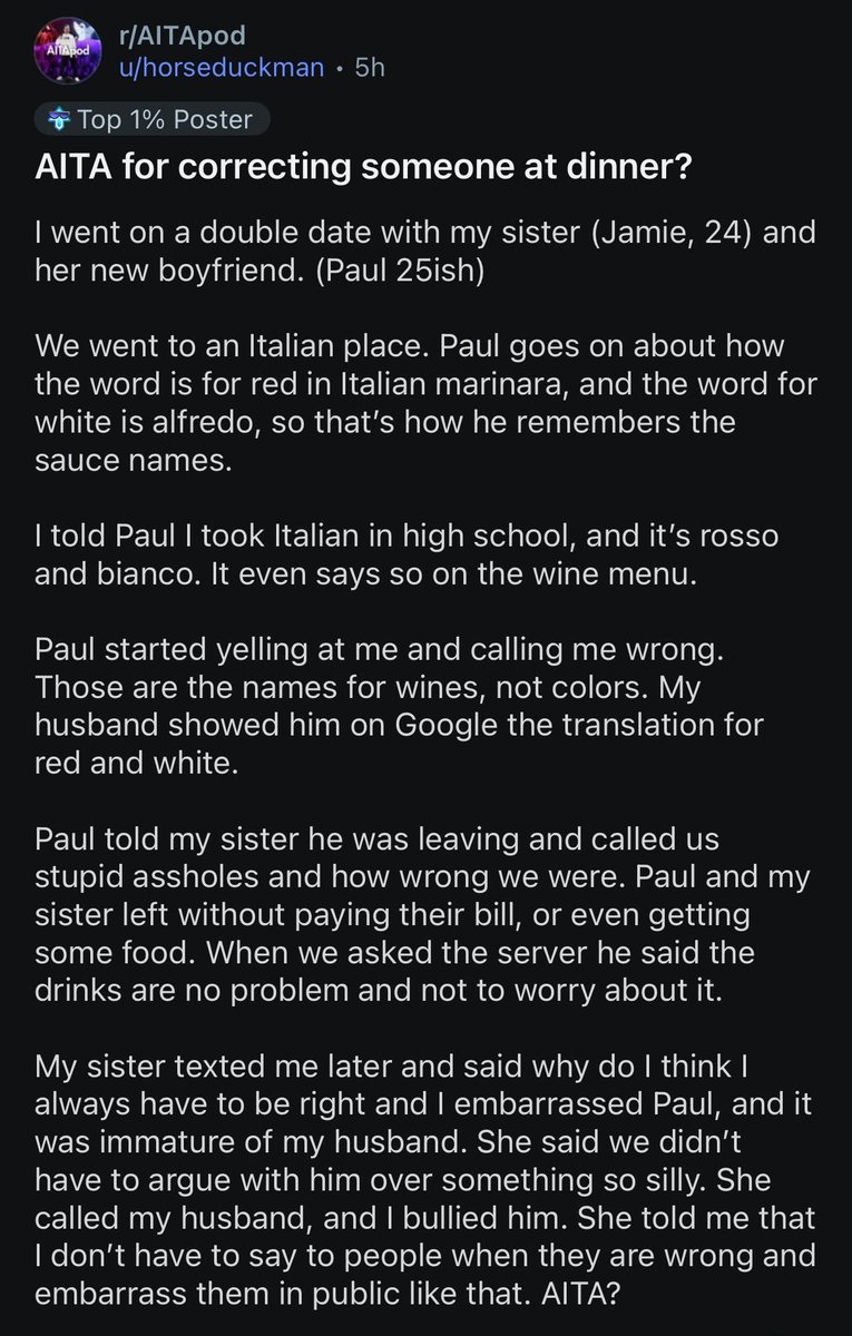 Am I The Arsehole? tweet media