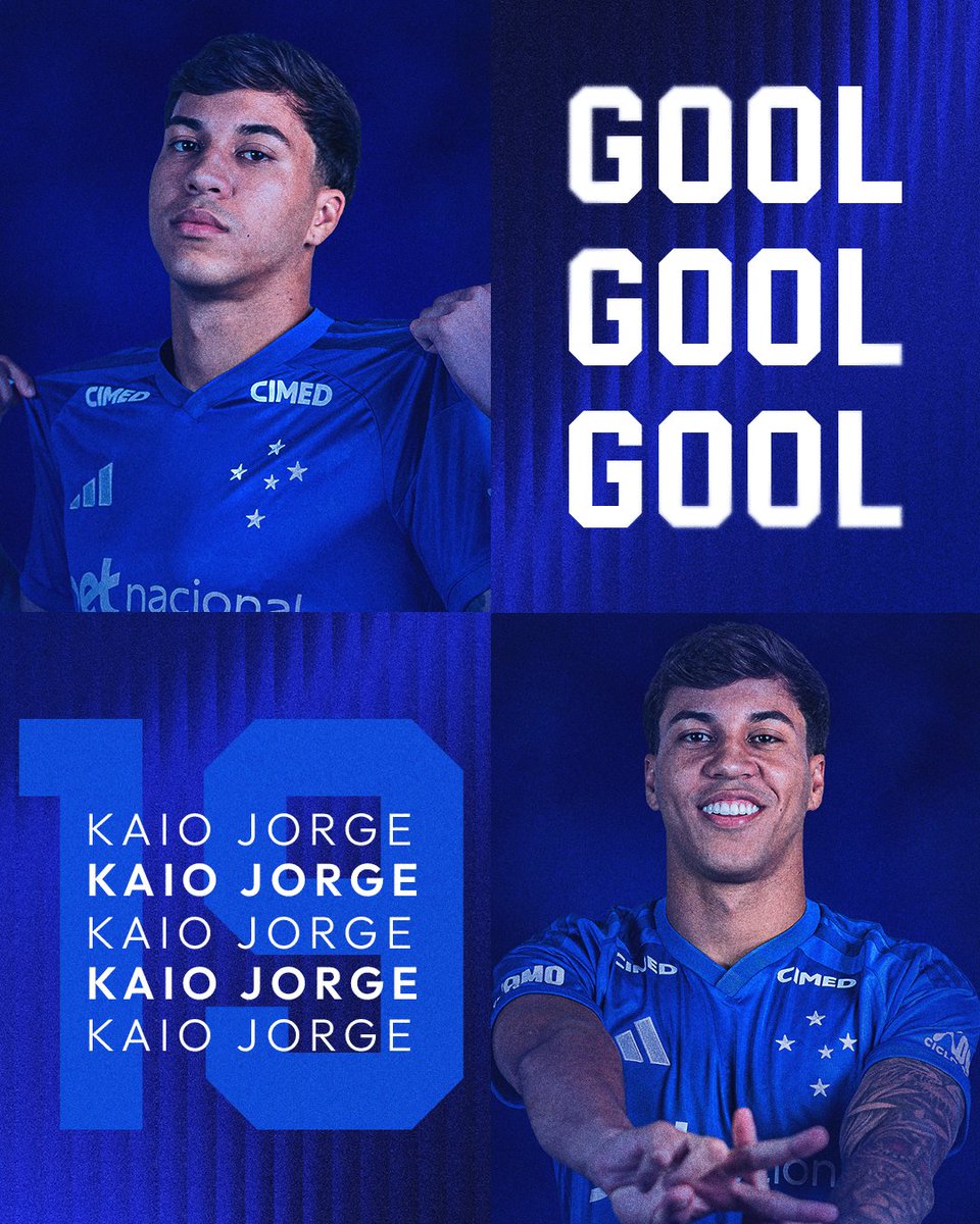 Cruzeiro's tweet photo. 𝗚𝗢𝗢𝗢𝗢𝗢𝗢𝗢𝗢𝗢𝗢𝗢𝗢𝗢𝗢𝗢𝗢𝗢𝗢𝗢𝗟𝗟𝗟 DO CRUZEIRO!!!! CHRISTIAN MANDA DE CABEÇA E KAIO JORGE, COM OPORTUNISMO DE UM ARTILHEIRO, MANDA PARA O FUNDO DO GOL!!! VAMOOOSSSS!!!!

🔷 #CRUxAFC | 2-0 | #GrandeCampeão https://t.co/ju3bJ7e2KS