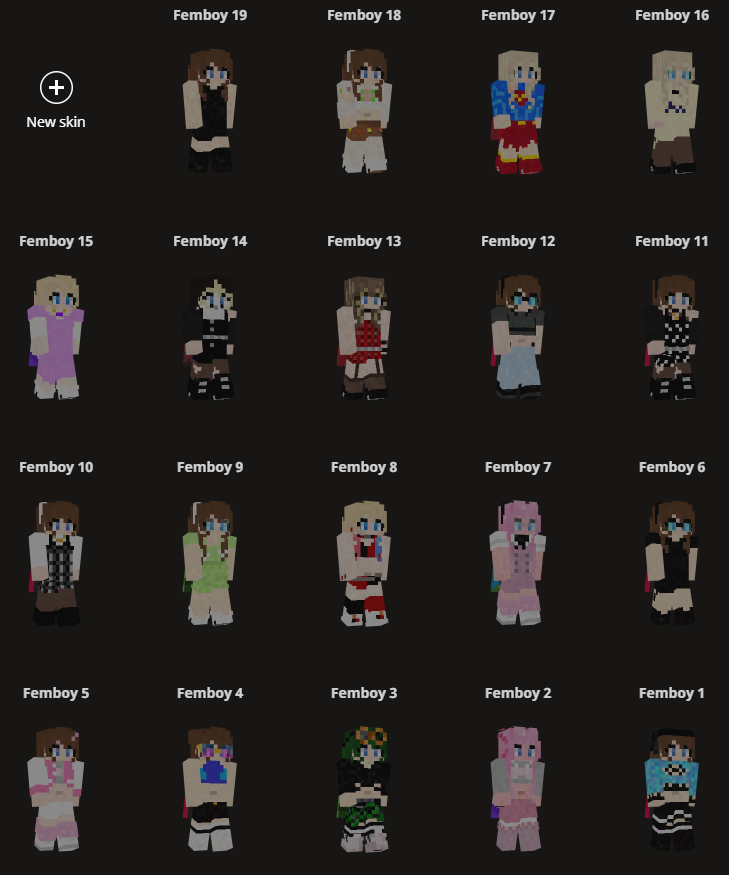 Femboy Minecraft tweet media