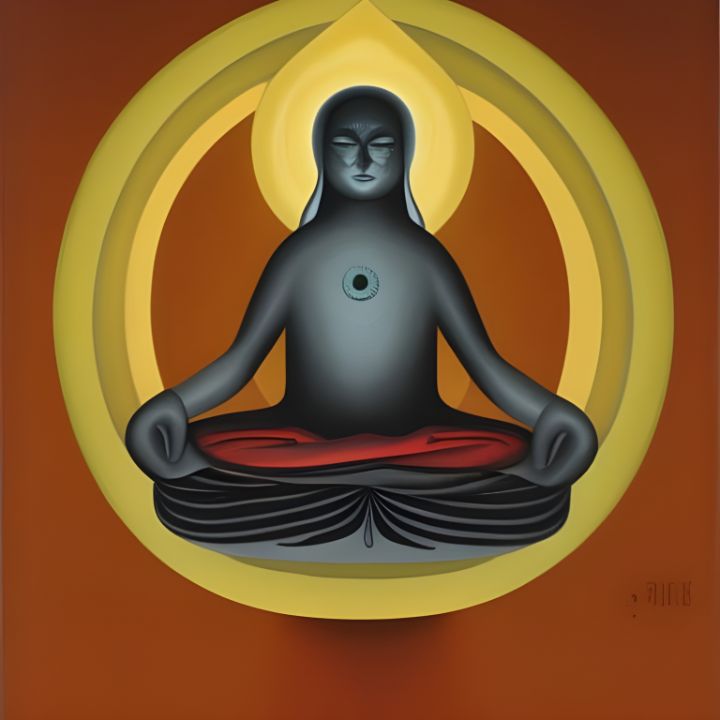 entrebat's tweet photo. Art of the Day! "Meditation of the Muladhara". Buy at: https://t.co/bAbA7TVweu https://t.co/DqVLlpipLn