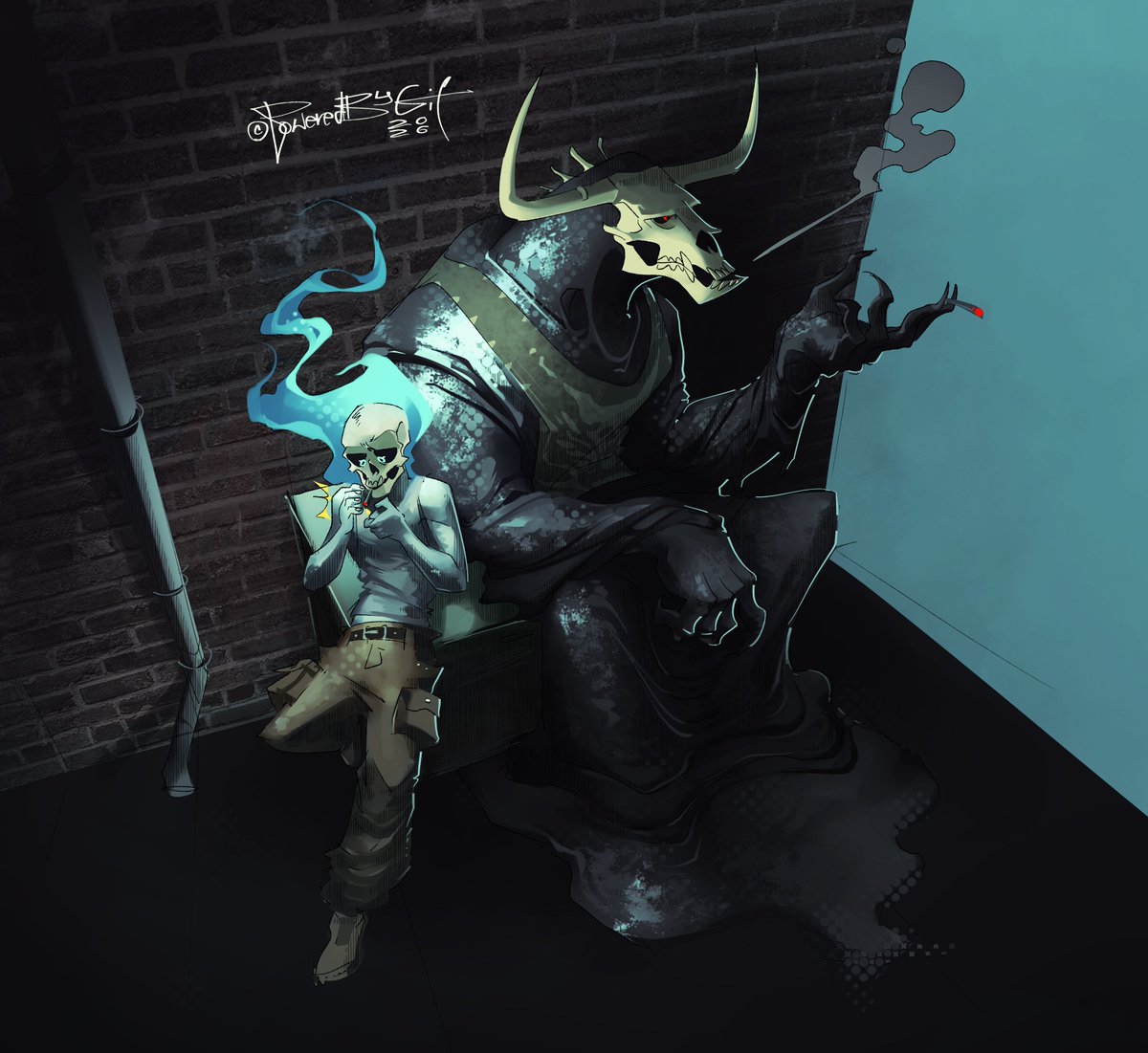 poweredbygif's tweet image. "Tough day at work, huh?" 🚬
#Whisper #Pitch #OC