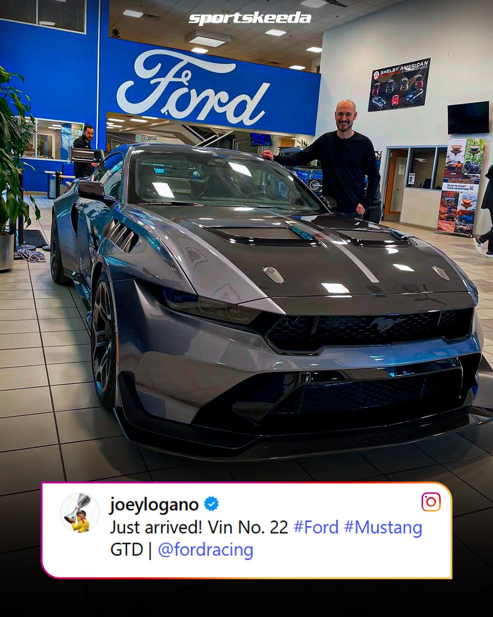 NASCARatSK's tweet image. Joey Logano's new Mustang GTD 🔥

📸: Joey Logano