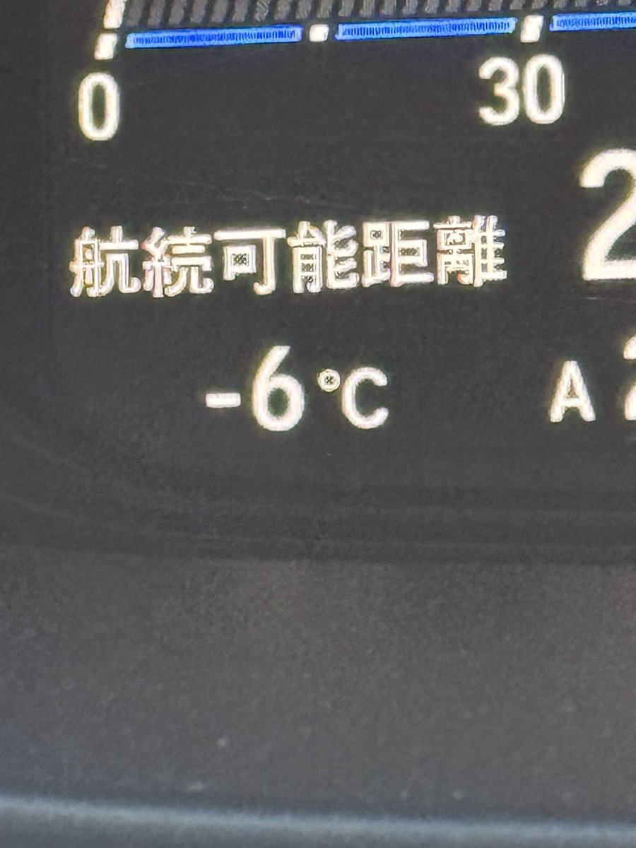 雪ほぼ積もって無いのに気温が異常🥶