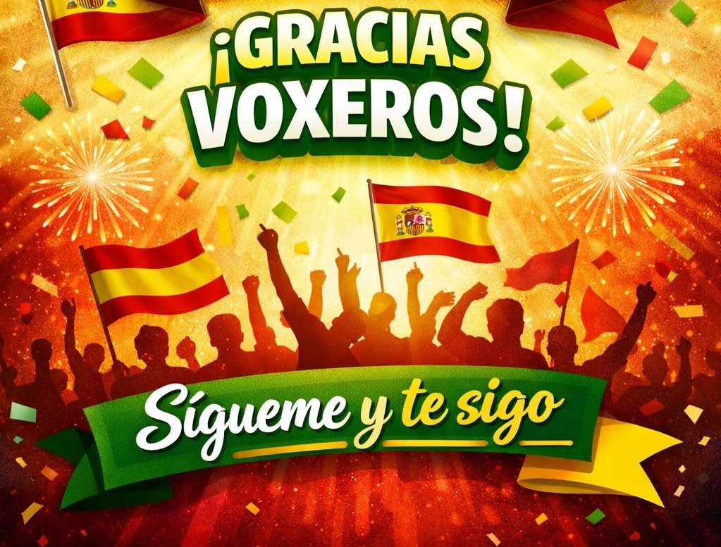 Sígueme y te sigo.
Hagamos campaña voxera.