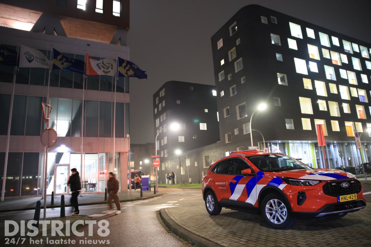 Brandweerinzet in meldkamer Den Haag