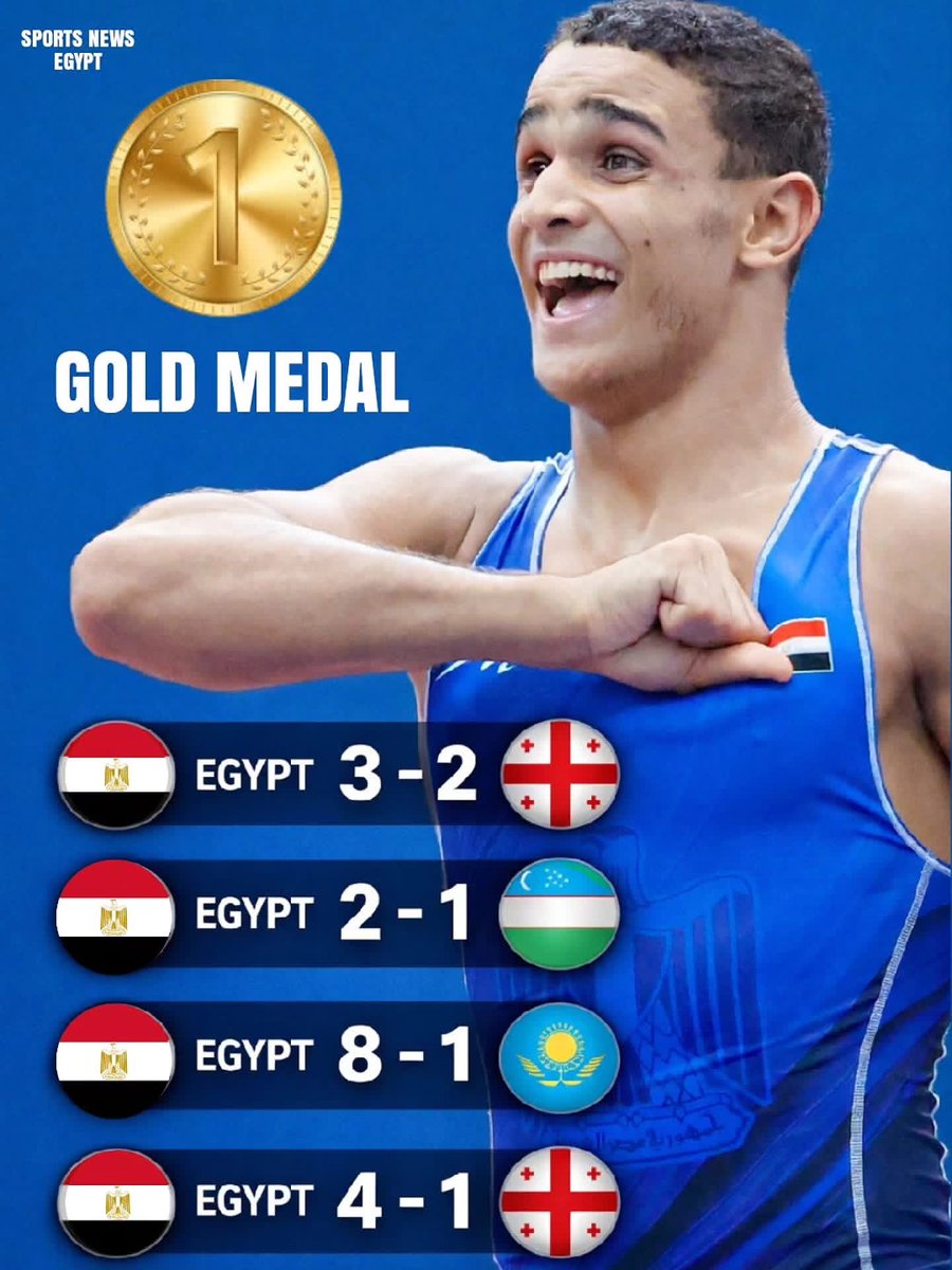 مصطفى حسين الفتي الذهبي ... يهزم عمالقة اللعبة في عالم المصارعة ويتوج بالميدالية الذهبية لبطولة التصنيف العالمي للمصارعة بكرواتيا 🔥💪✌️🥇