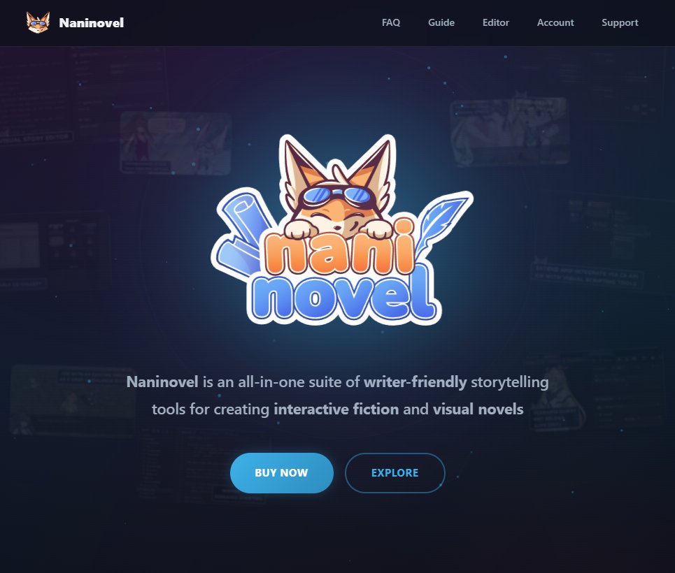 naniengine's tweet photo. Naninovel has a fresh new website design — now in preview.

👉 https://t.co/RINPOld3JK

Stable v1.21 is just around the corner!

#gamedev #vndev #naninovel https://t.co/R1G2WABRaQ