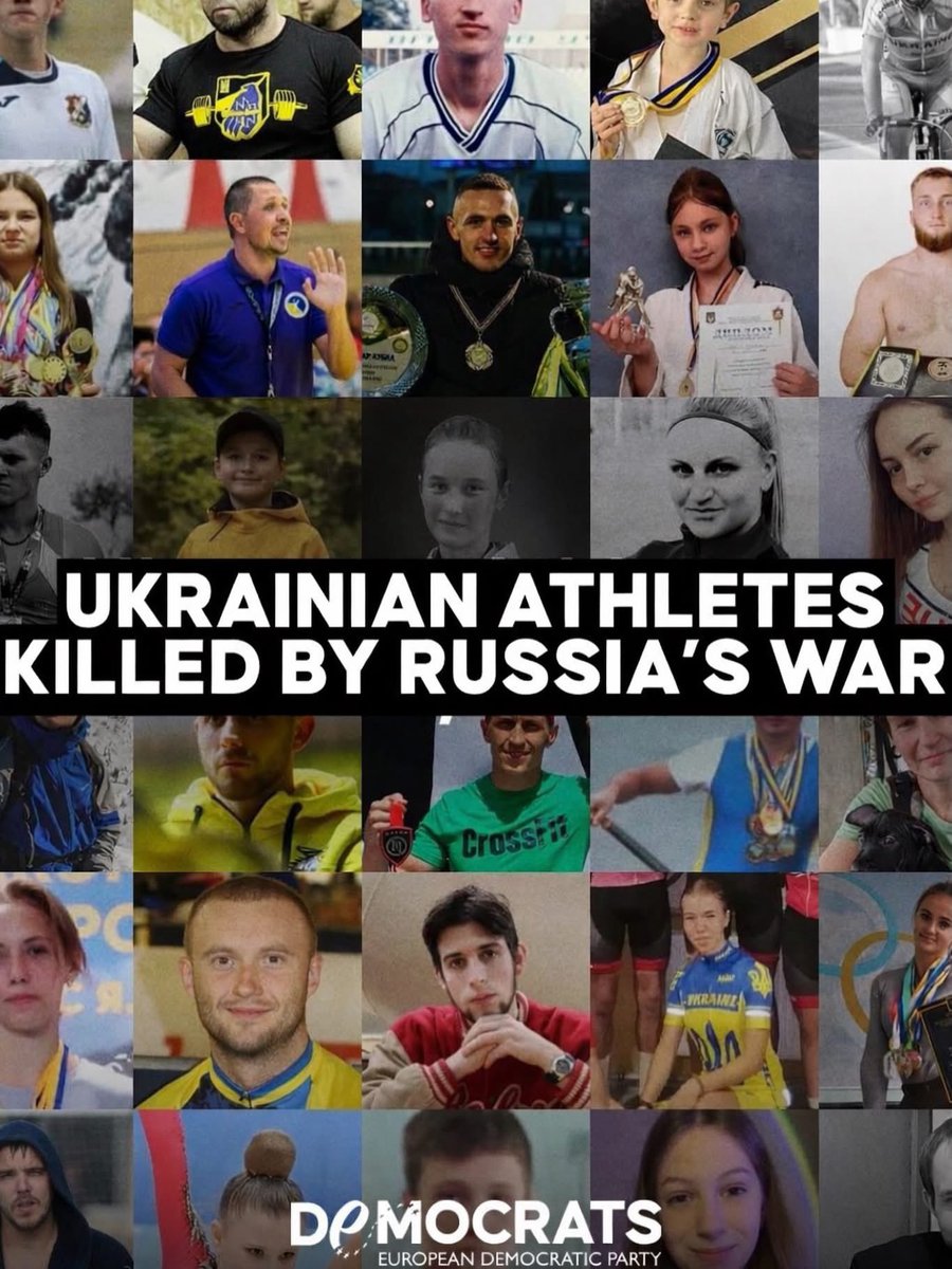 Ukrainian athletes who will never compete on the Olympic stage again🇺🇦

Athletes whose precious lives and dreams were shattered by Russia's war of aggression💔

Please don’t forget them🥀🕊